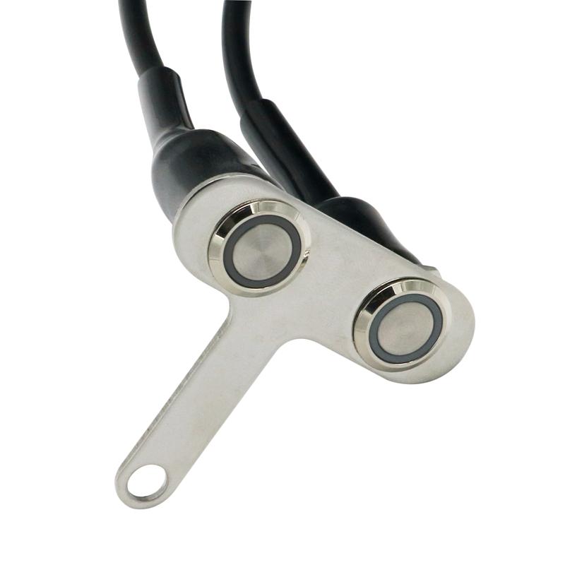 Светодиодный переключатель LMoDri для мотоцикла из нержавеющей стали, регулируемое крепление на руле, водонепроницаемые переключатели, кнопка DC12V, противотуманный