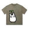 Футболка Studio Ghibli Футболка Totoro Осень-зима Японская футболка Аниме-принт Мужская футболка Ретро-стираемая винтажная футболка