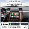 Autoradio Android 9 pouces pour Nissan Patrol V5 Y61 2005-2012, CarPlay sans fil, GPS, Bluetooth, 4G, DSP, écran tactile IPS HD, multimédia