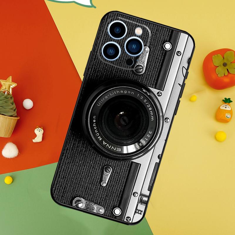 Ретро Камера Винтажный Чехол Для iPhone 14 13 12 11 15 16 Pro Max Mini X XR XS Max 8 7 14 15 16 Plus Чехол Funda