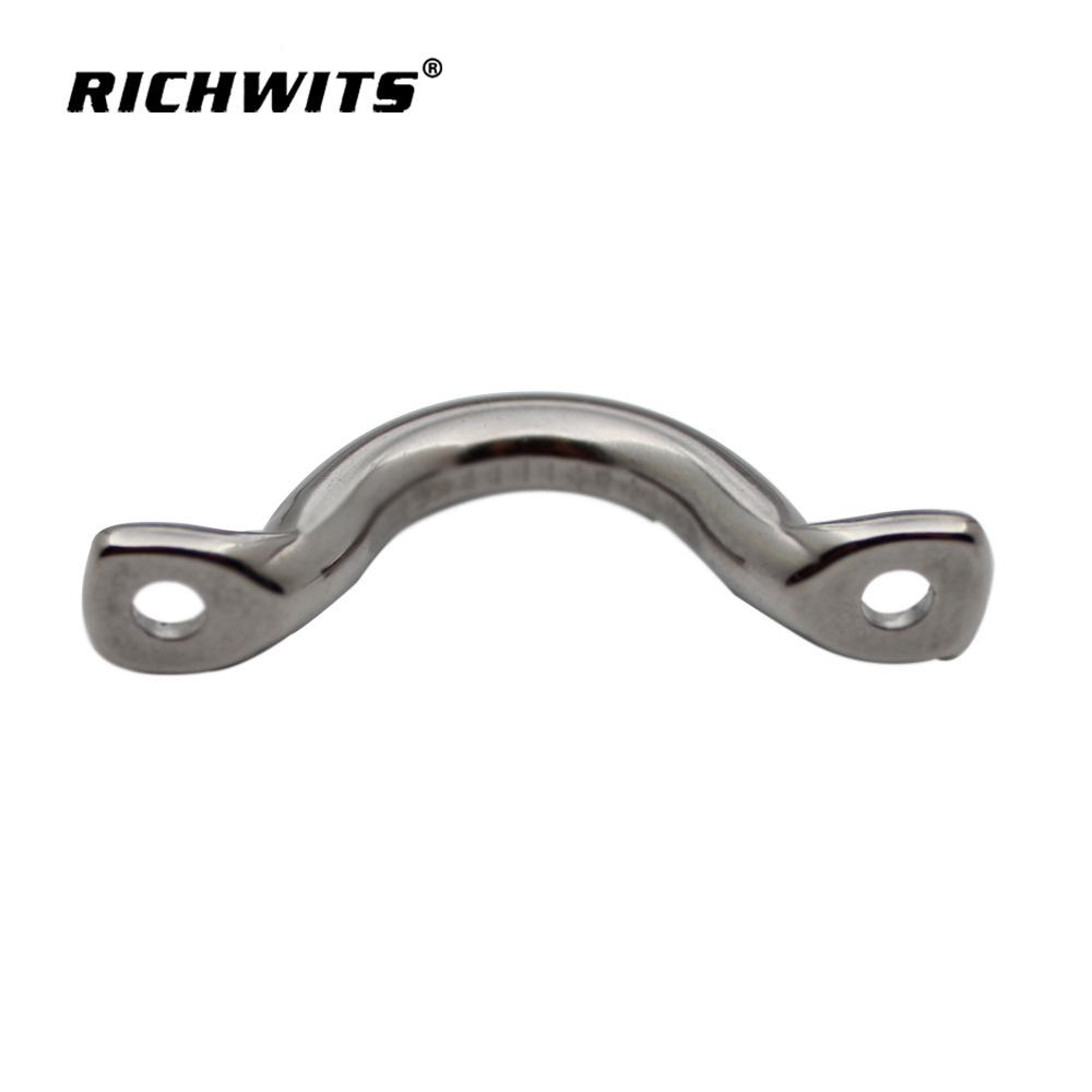 304 & 316 Stainless Steel U-Shaped Saddle Handle with Hump Fixed Buckle for Yacht Bow