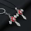 Anime BLEACH Kurosaki Ichigo False Mask Cosplay Necklace Keychain Grimmjow Necklace Cosplay Accessories Man Woman Jewelry Gifts