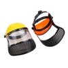 PVC Protective Mask Mesh Clear Face Shields Splash Resistant Safety Helmet Hat  Weeding