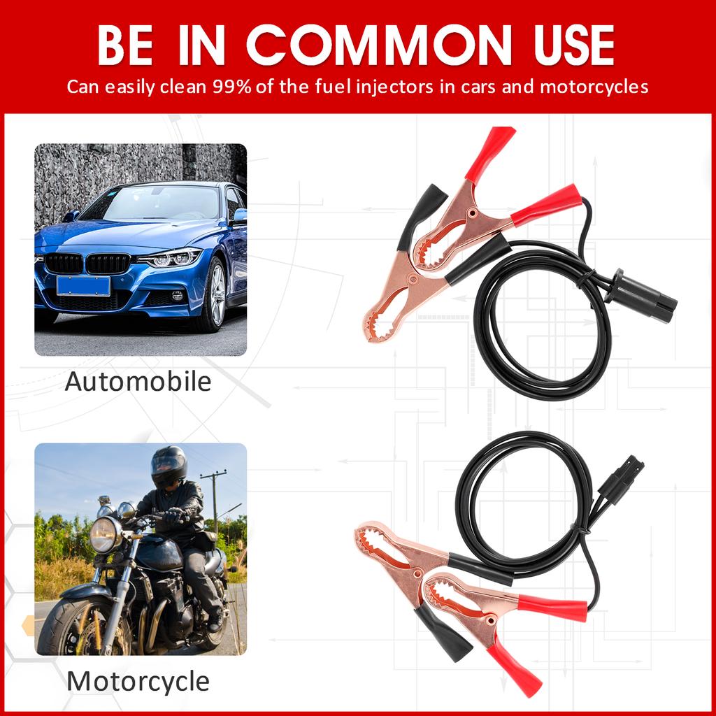 Car Fuel Injector Cleaner Kits Universal Fuel Nozzle Injector Flush Cleaner Adapter Auto Fuel Injector Tester Cleaner Tools