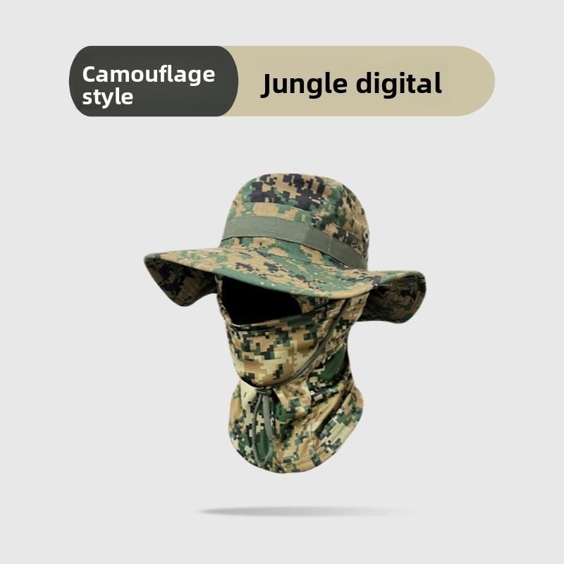 Desert Camo Sun Hat With Adjustable Fit And Quick Dry For Camping Activities