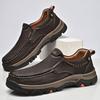 Men's Shoes Platform Wear-resistant Outdoor Hiking Shoes Loafer Foot Casual Leather Shoes