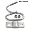 1Pcs Double U-Cross U Bolt Cross Clamp Tube Pipe Clip Durable Hose Clamp