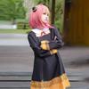 Аниме Шпион Семья Аня Поддельный Косплей Костюм Для Малышей Anya Cospla Kawaii Черное Платье Праздничная Одежда Парик Хэллоуин Женщины Девушка