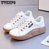 Lace Up Women Single Shoe Thick Sole Heighten Fashionable White Soft Sole Comfortable and Versatile Sports Casual Shoes Dropshipping Wholesale