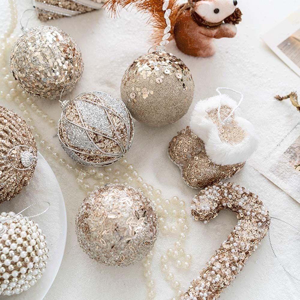 Foams Christmas Decor 8cm Christmas Tree Pendant Hanging Ornaments Christmas Party Supplies