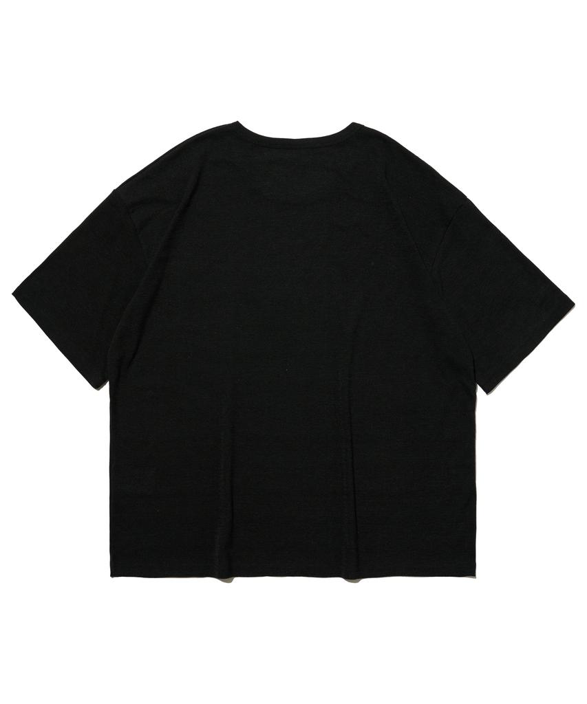 OTHERFITS Round Linen Short Sleeve Tee (Black)