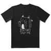 CA0213 100% Cotton Short Sleeve Cat Unisex T Shirt Casual Summer Loose Cat Mens Tshirt for Men Cool Men T-shirt Male Tee Shirts