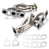 Короткий выпускной коллектор Серебристый Для 2003-2006 Nissan 350Z G35 Z33 VQ35DE