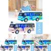 Vibrant Plastic Inertia Bus Toy With Flashing Lights And Music For Boys And Girls