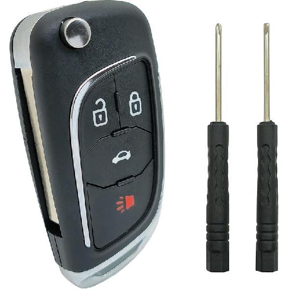 Замена корпуса брелока подходит для Chevy Cruze Malibu Equinox Sonic Impala GMC Terrain Buick Regal Lacrosse 2010 2011 2012 2013 2014 2015 2016