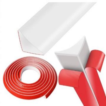 1pc 3meters/118.11in Flexible Quarter Round Molding Peel Bendable Decorative Mold Adhesive Peel Stick Trim for Floor Edges