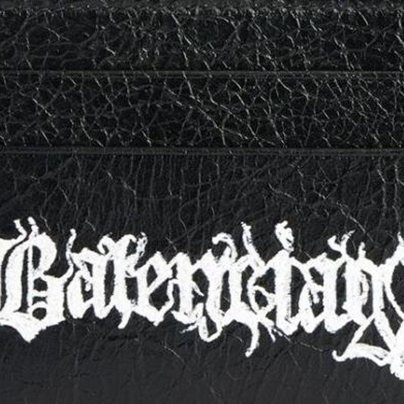 Balenciaga Sign Card Holder Black/White Men Wallets 594309-2AAW3-1090