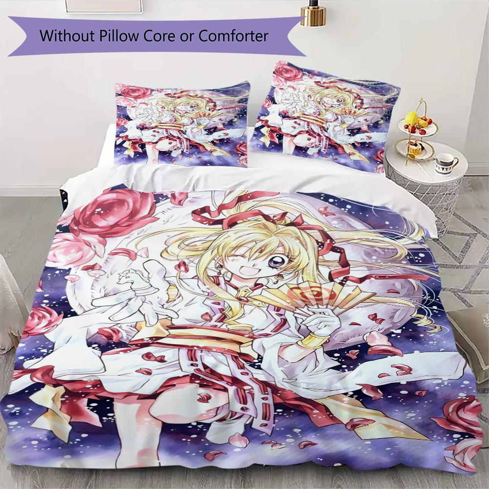 Phantom Thief Jeanne Pattern Bedding,Quilt Set Quilt Cover Pillowcase Home Birthday Gift(1 * duvet cover + 2 * pillowcase, without core)_lx