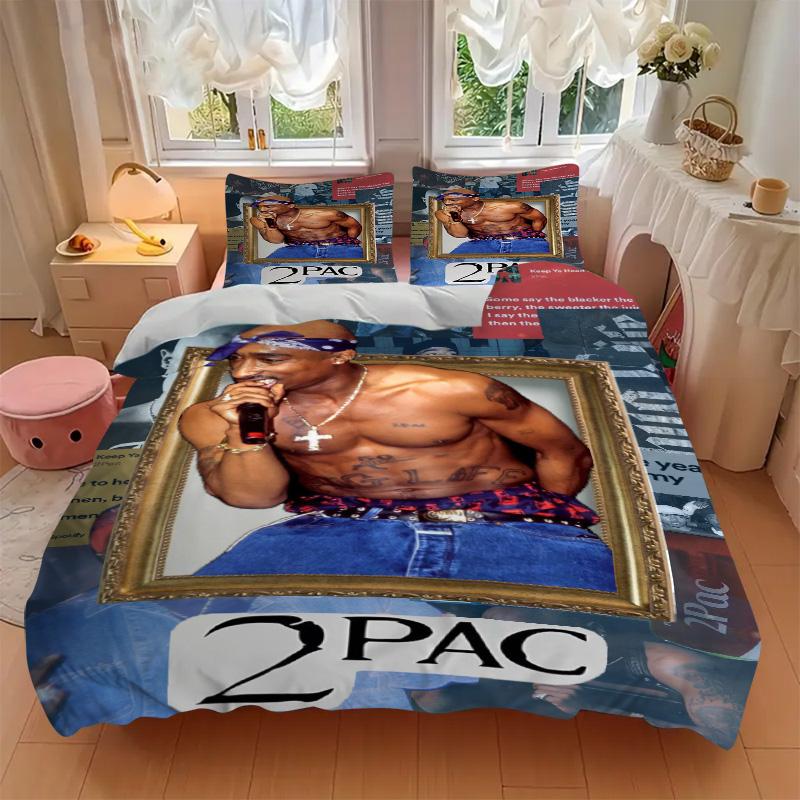 Rapper'S Legacy Bedding 3 Piece Set Hd Print Duvet Cover Pillowcases For Teens Adult Bedroom Decoration Christmas Gift C9211211