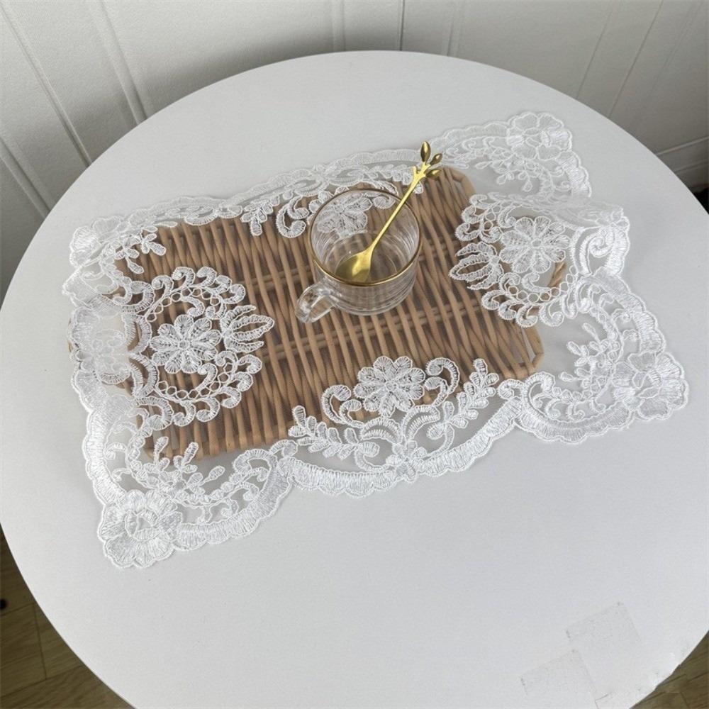 Rectangular Cover Cloth Embroidered Dust Cover European Table Mat Home Decoration