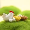 16Pcs/set DIY Fairy Garden Decoration Mini Hen Chick Animal Miniatures Mini Figures Moss Terrarium Micro Landscape