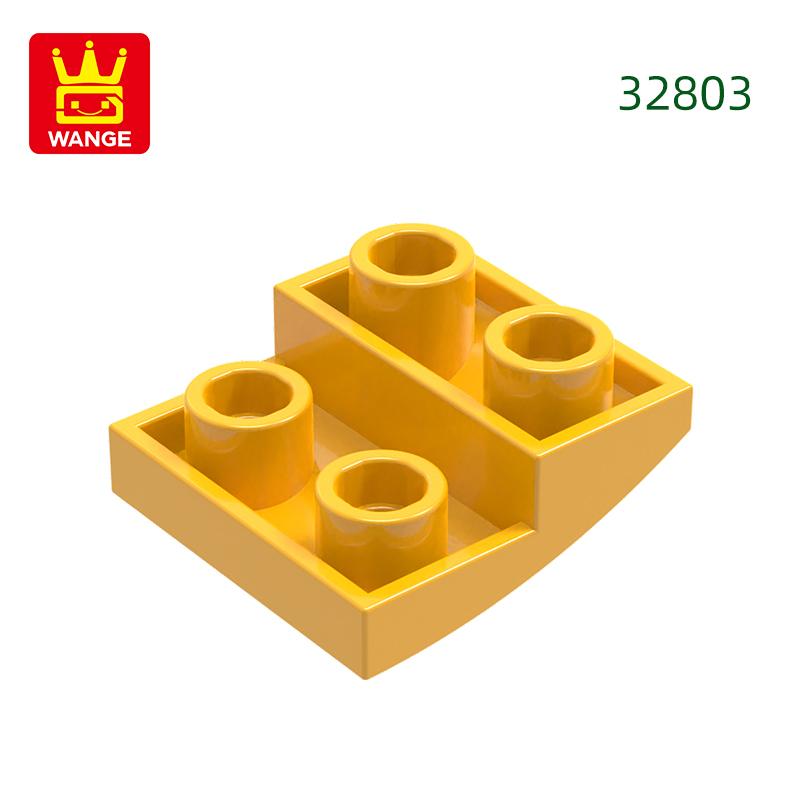 Нетоксичный 150 шт./лот 32803 Наклонный изогнутый 2x2x2/3 Строительный блок Moc Цветные аксессуары Совместимы с Brick DIY Детская игрушка