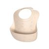 Moyoum Silicone Baby Food Bib Sweet Party, Beige, 1 Piece, 1 Piece