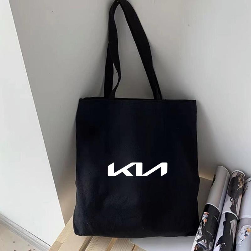PZLX1 Fashion Canvas Bag Single Shoulder Hand-held Shopping Bag Tote Bag For KIA K3 K5 Sportage Picanto Rio Ceed Optima Sorento Cerato