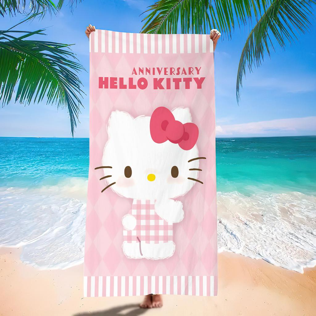 Cute Cartoon Printed Microfiber Beach Towel Quick Dry Soft Absorbent Bath Towel For Seaside