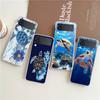 Крутой прозрачный чехол с морской черепахой для Samsung Galaxy Z Flip 6 5 4 3 Жесткая складная крышка для Samsung Z Flip6 Flip5 Flip4