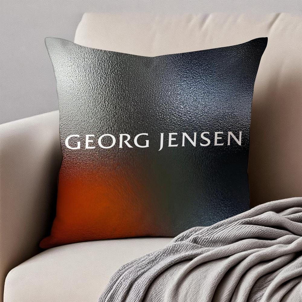 Модная Современная Роскошная Наволочка для Подушки Georg Jensens Антипылевой Клещ Невидимая Молния Короткий Плюш Подушка для Дивана