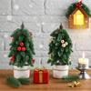 Искусственная настольная рождественская елка Мини рождественская елка Комнатные растения Рождественское украшение Офис