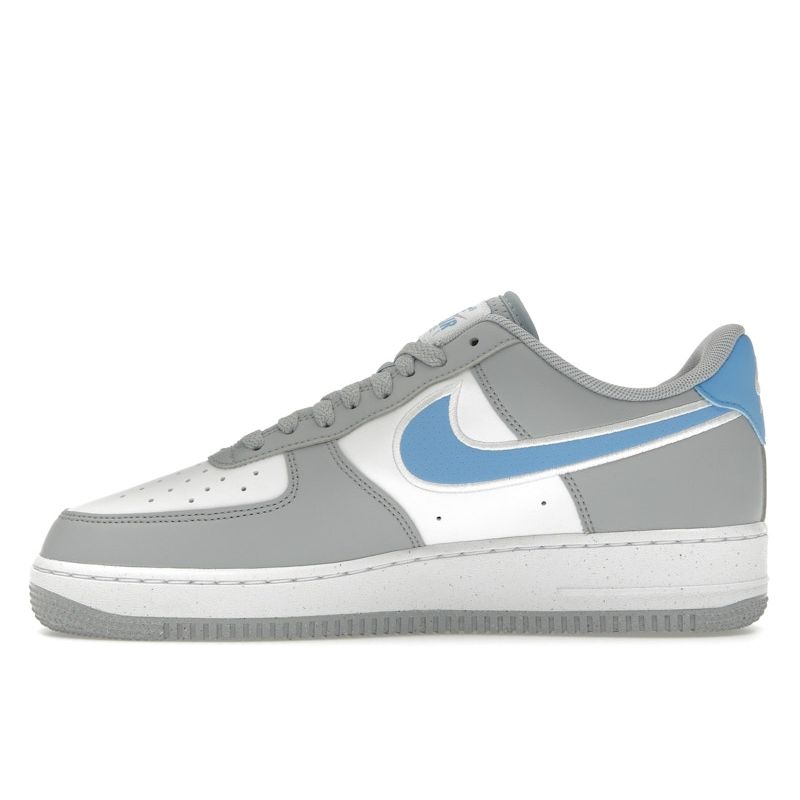 Nike Air Force 1 07 Next Nature Wolf Grey University Blue Мужские кроссовки Белые HM0721-001