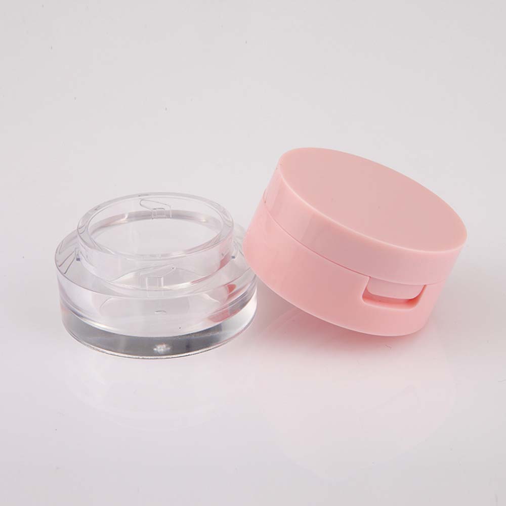 with Sieve Cosmetics Container Plastic Empty Powder Case Reusable Bulk Powder Box Lady