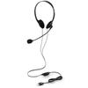 Elecom Headset Overhead with Microphone USB Mute Function Volume Adjustment Flexible Arm Lightweight Compact Binaural 1.8m Black HS-HP01SUBK Width 133