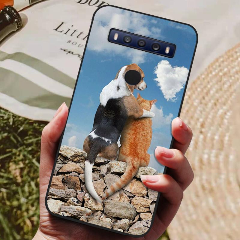 Для TCL 10 SE Чехол Роскошный Волк Лев Силикон ТПУ Мягкий Чехол для Телефона Для TCL 10 SE Coque TCL 10SE Capa TCL10 SE Милый Funda