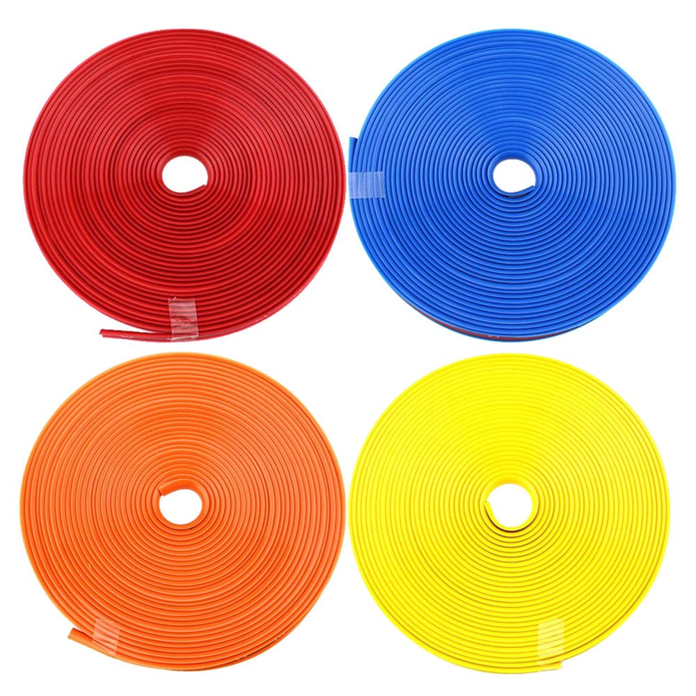 SUNNY Wheel Rim Protector 8M Easy Adhesive Tape PVC Material Wheel Protection Anti-Scratch Rim Guard Motorcycle Wheel (Red)