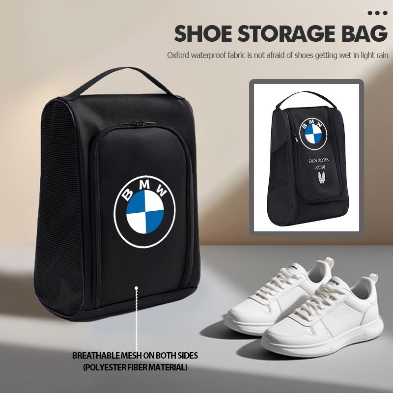 LLIT4 Car Travel Organzier Bag Case Portable Storage Shoe Box For BMW M 1 3 4 5 6 7 Series X1 X3 X4 X5 G20 G38 F48 E36 E39