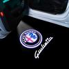 2 pieces LED Car Door Welcome Light Logo Projector for Alfa Romeo Spider Giulia Giulietta 147 156 159 Mito Stelvio GT Spider zl7