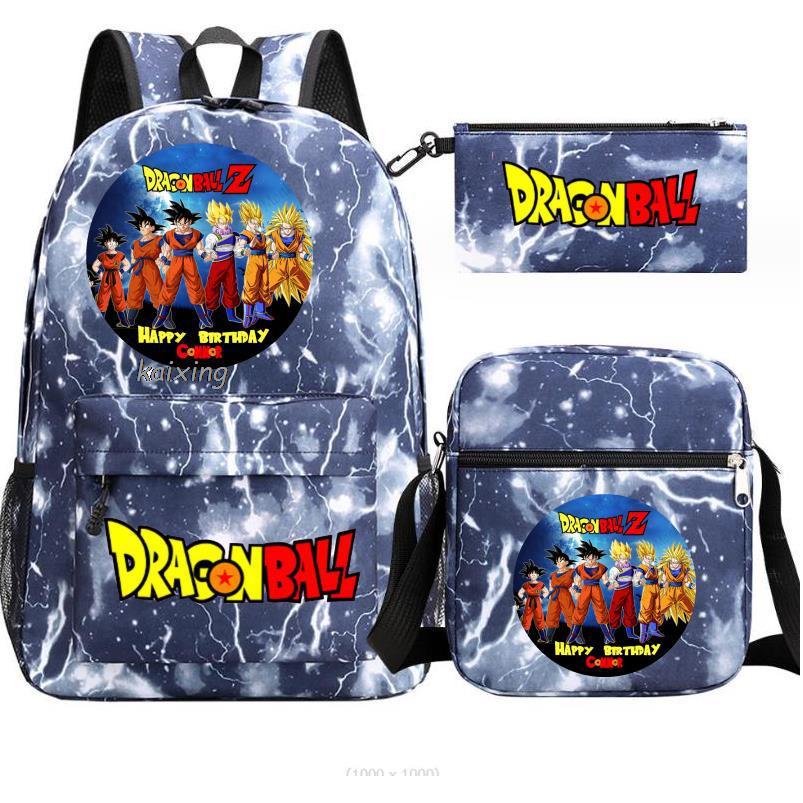 Youth Backpack Student Shoulder Bag Travel School Bag 3-Piece Set