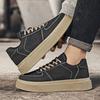 Fashion Men's Casual Shoes 2025 Autumn New Fashion Vintage Non Slip Platform Sneakers Outdoor Comfortable Lace Up Height Increase Flats