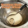 Rust-proof Stainless Steel Dough Whisk Handheld Dough Blending Tool  Pastry Making