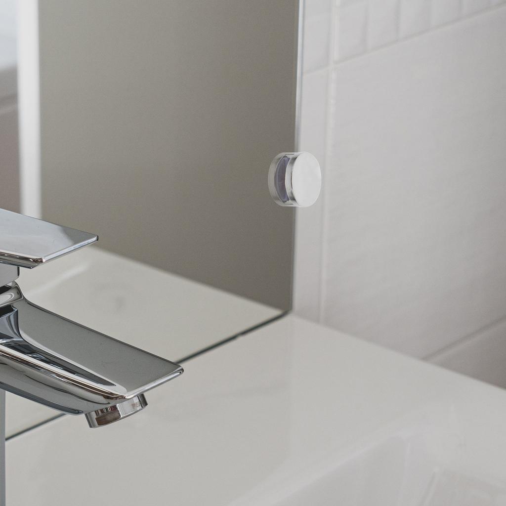 8 Pcs Mirror Clip Kitchen Cabinet Hardware Glass Clips Space-saving Brackets Zinc Alloy Holder Holders for Wall