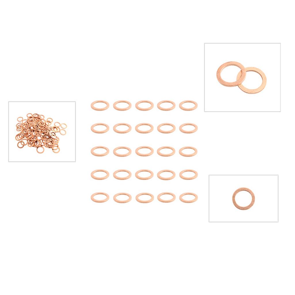 25 шт. прокладка для сливной пробки масла, медная шайба, уплотнительные кольца, номер детали 007603-014106 для Mercedes