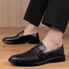 2025 Summer Hot Selling Men's Leather Casual Shoes Breathable Simple Loafers Office Commuting Men's Driving Shoes Anti Slip