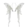 2023 Tassel Pearl Bow Hair Clip for Women – Elegant Fairy Headdress