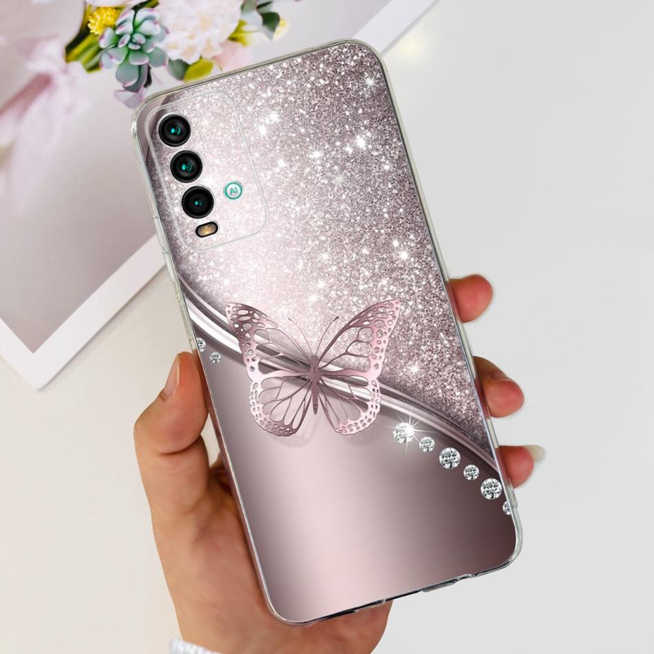 Чехол для Xiaomi Redmi 9T Модный Расписной Мягкий Силикон ТПУ Задняя Крышка Для Redmi 9T Redmi9T Чехлы для Телефона