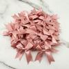 50Pcs 85*85mm Fresh Pink Ribbon Bows Small Size Satin Ribbon Bow Flower Craft Decoration Handwork DIY Party Decoration