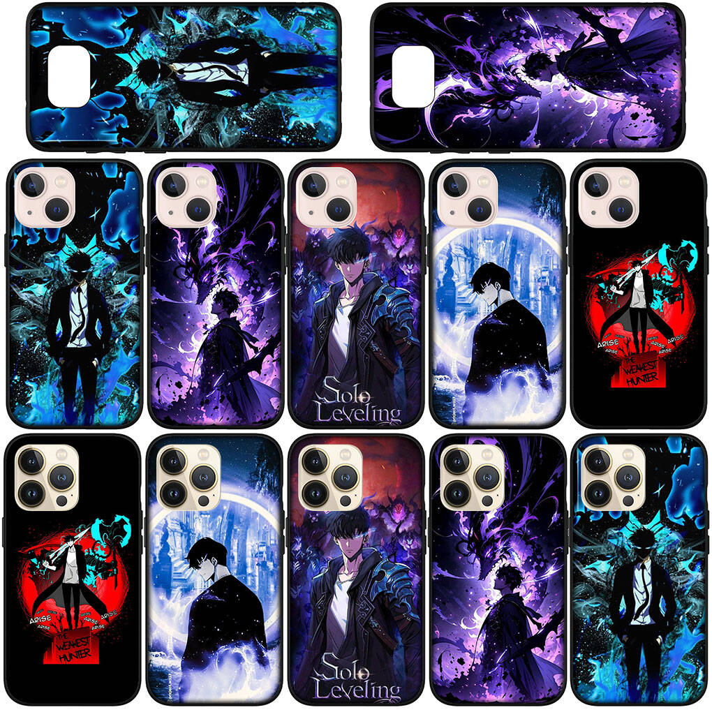 Phone Case for iPhone 17 16 15 Plus Huawei P30 P20 Lite Redmi Note 14 12 11 13 Pro Max OPPO A60 A80 A40 A18 A38 Solo Leveling Anime Sung Jin woo Cover