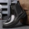 Уличные ботинки челси, модная мужская повседневная обувь без застежек, удобные мужские ботильоны из искусственной кожи, обувь для отдыха и прогулок